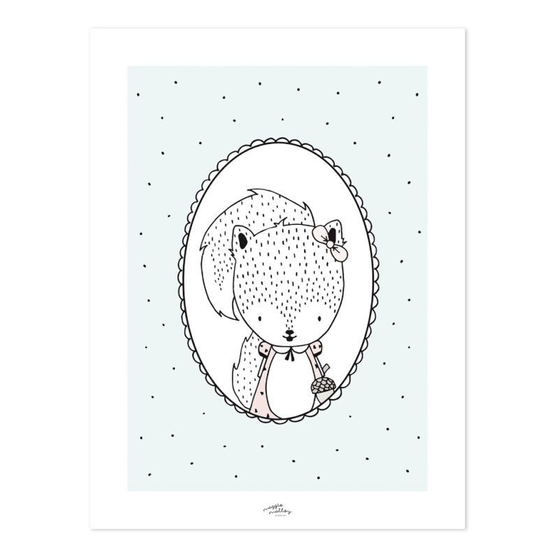 Susy The Squirrel Poster | Retro Bubble | Lilipinso