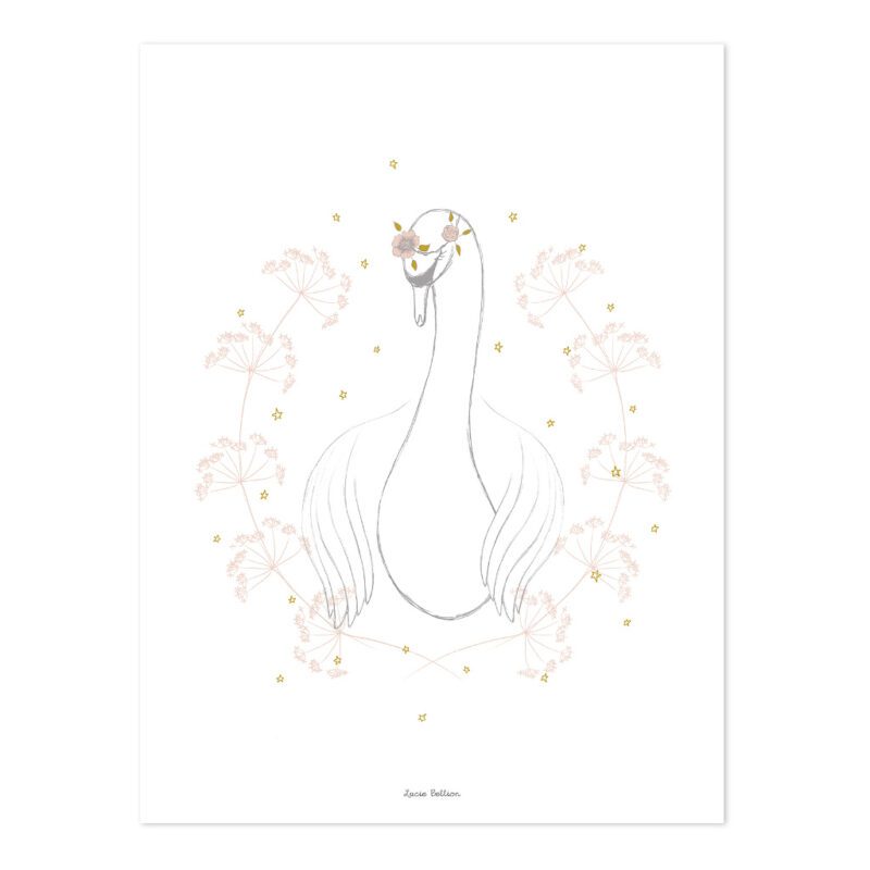 Swan Poster | Botany | Lilipinso