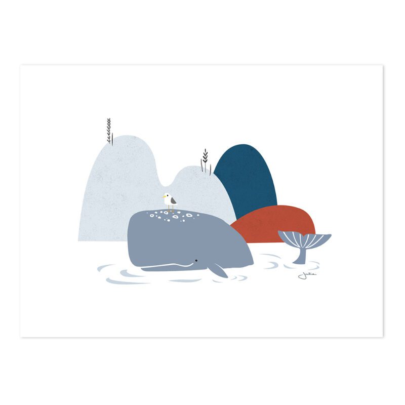 The Whale Poster | Wild Islands | Lilipinso