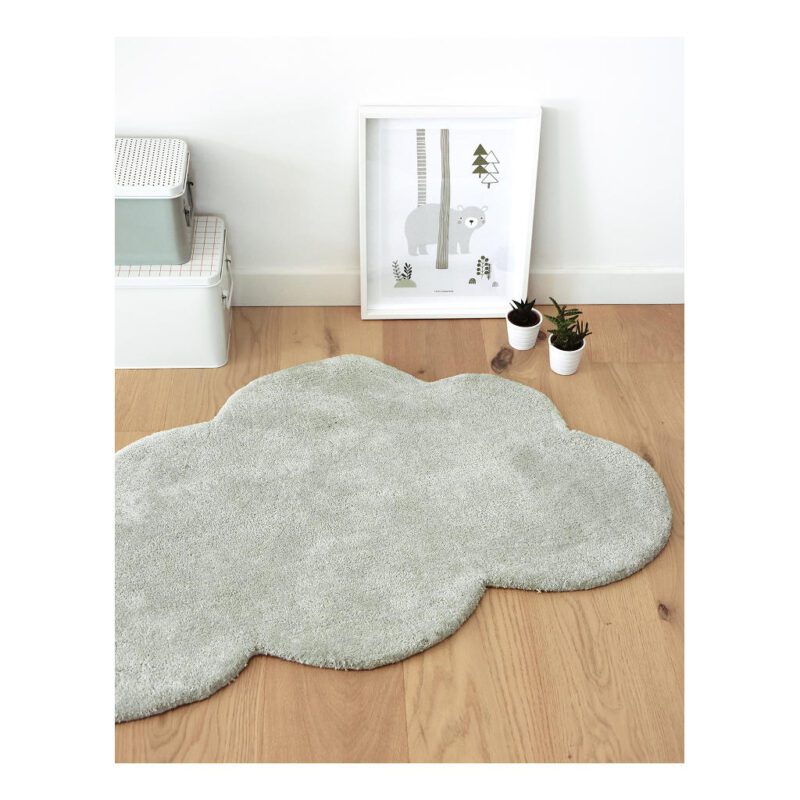 Wolk Mercury Vloerkleed Nuages Lilipinso Licht Groen Grijs Lili-H0358