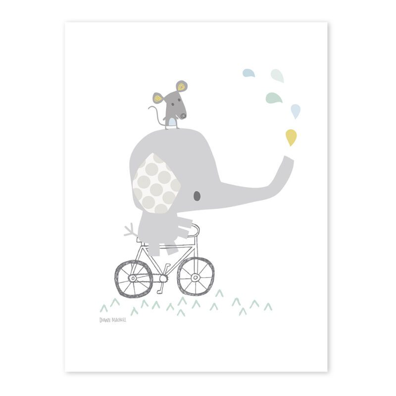 Elephant Poster Smile, It'S Raining Lilipinso Lili-P0189 1024X1024