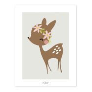 Fawn & Flowers Poster My Lovely Swan Lilipinso Lili-P0179