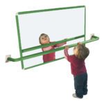 Groene Spiegel Met Stang 100 X 65 Cm Edup-110087