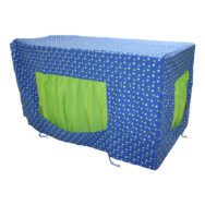 Tafeltent Blauw Met Groene Stippen 80 X 120 X 60 Cm Ramen Deuren Edup-110054