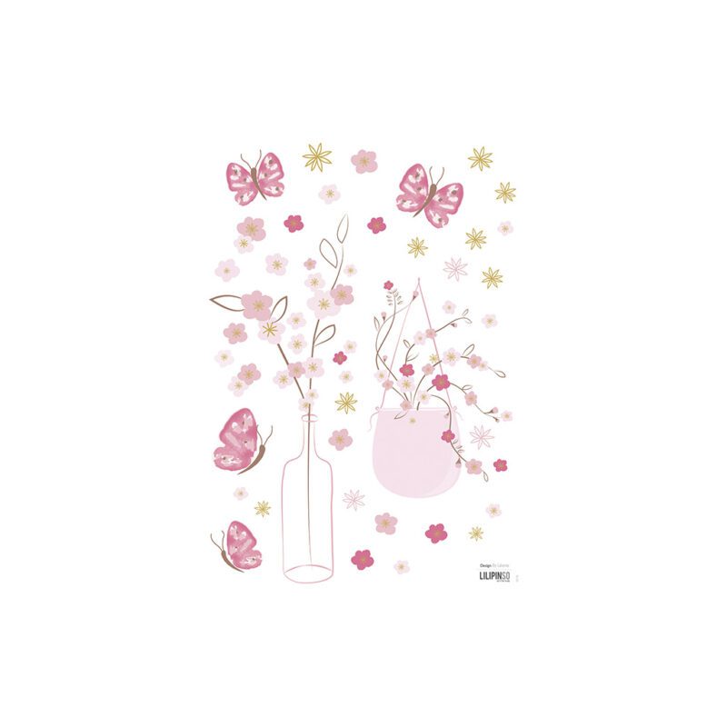 Flowers & Butterflies Muursticker A3 Lilipinso Lili-S0770