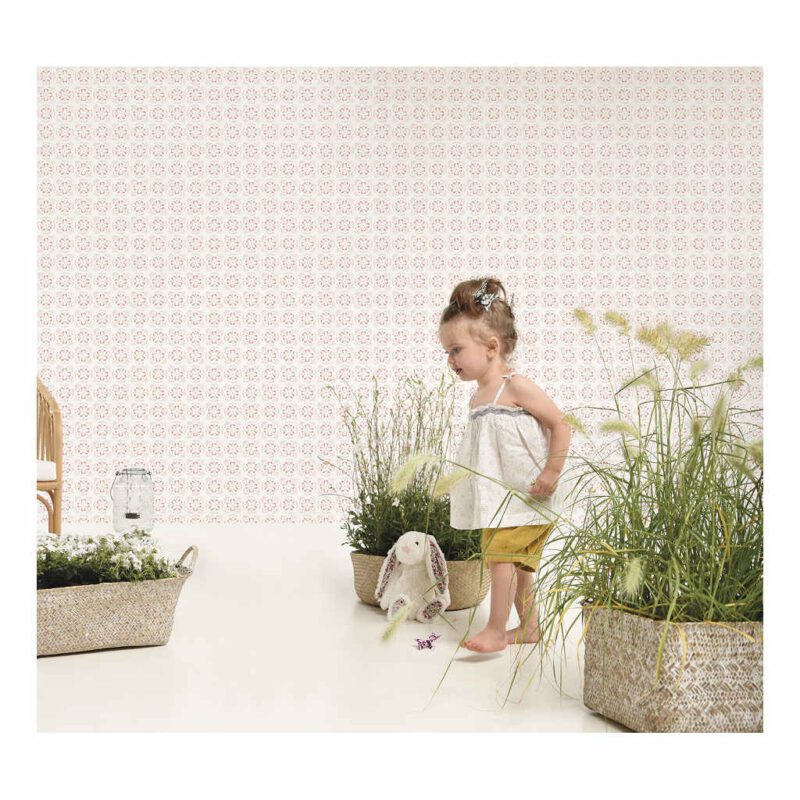 Flowers Like Tiles Behang Meadow Treasure Lilipinso Bloemen Kinderkamer Huiskamer Hal Lili-H0343