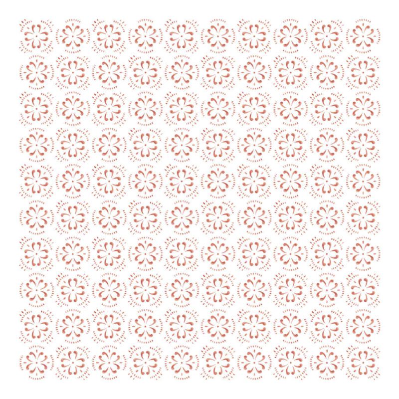 Flowers Like Tiles Behang Meadow Treasure Lilipinso Vintage Huiskamer Rood Roze Bloemen Lili-H0343