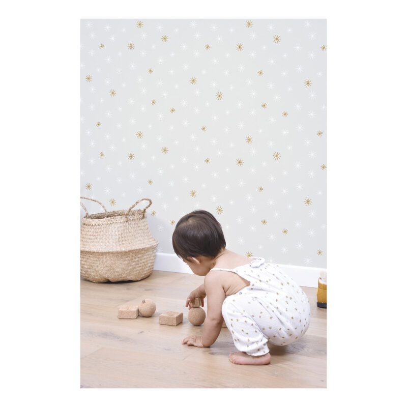 Snow Flakes Behang Nordic Lilipinso Kinderkamer Wachtkamer Huiskamer Hal Lili-H0341