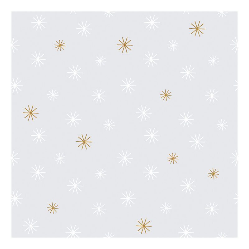 Snow Flakes Behang Nordic Lilipinso Sneeuw Vlokken Wit Goud Lili-H0341