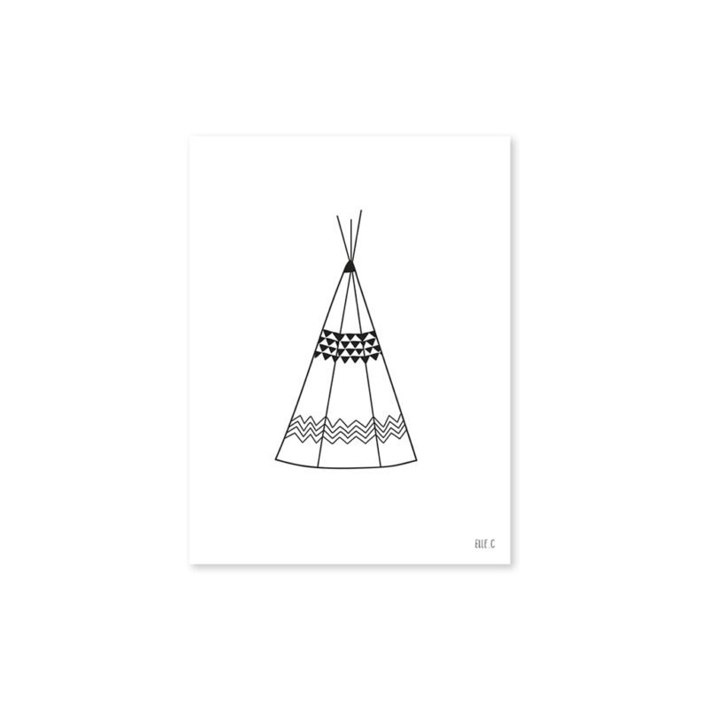 Teepee Poster Indian Spirit Lilipinso Zonder Lijst Lili-P0160