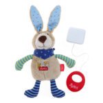 Konijn Blauw Muziekknuffel Knuffel Kop Sigikid sigi-40356
