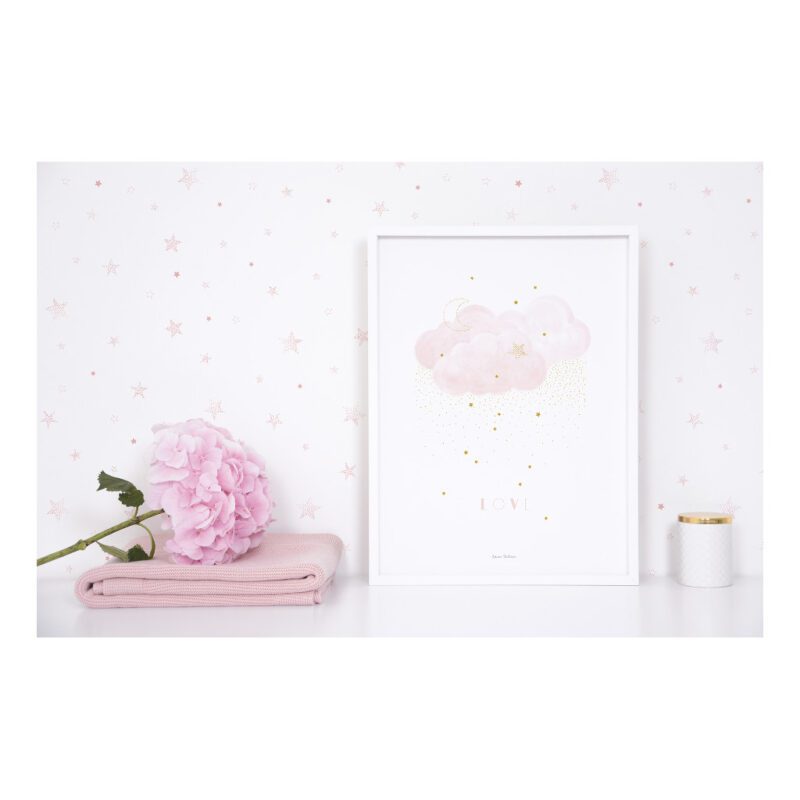 Sterren Roze Behang | Stardust | Lilipinso