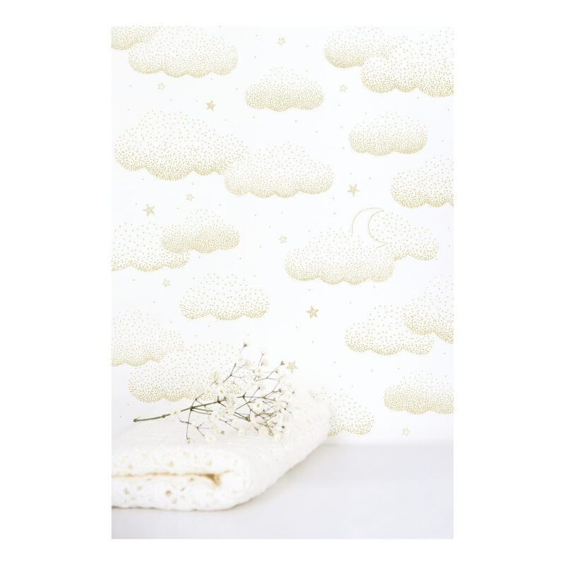 Wolken Goud Behang | Stardust | Lilipinso