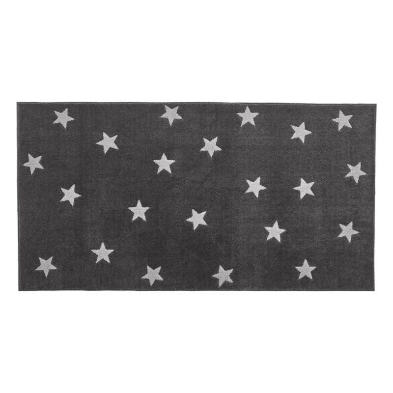 Grey & Stars 3D Effect Vloerkleed life-8450-1