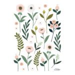 Muursticker A3 Bloemen En Blaadjes Wonderland Lilipinso lili-s1324