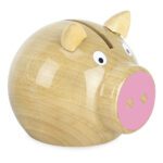 Spaarvarken Blank Roze Vilac Hout vila-5129p