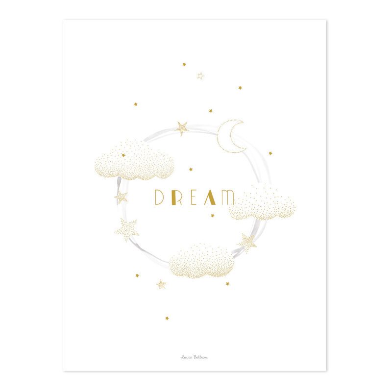 Sweet Dreams Gold Poster | Stardust | Lilipinso