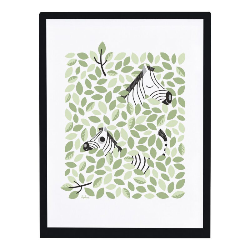 Zebra Verstopt In De Kruin Poster | Hide & Seek | Lilipinso