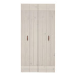 2X Vouwdeur Voor 100 Cm Kast Whitewash Lifetime Kidsroom life-9906-01w