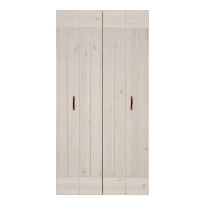 2X Vouwdeur Voor 100 Cm Kast Whitewash Lifetime Kidsroom life-9906-01w