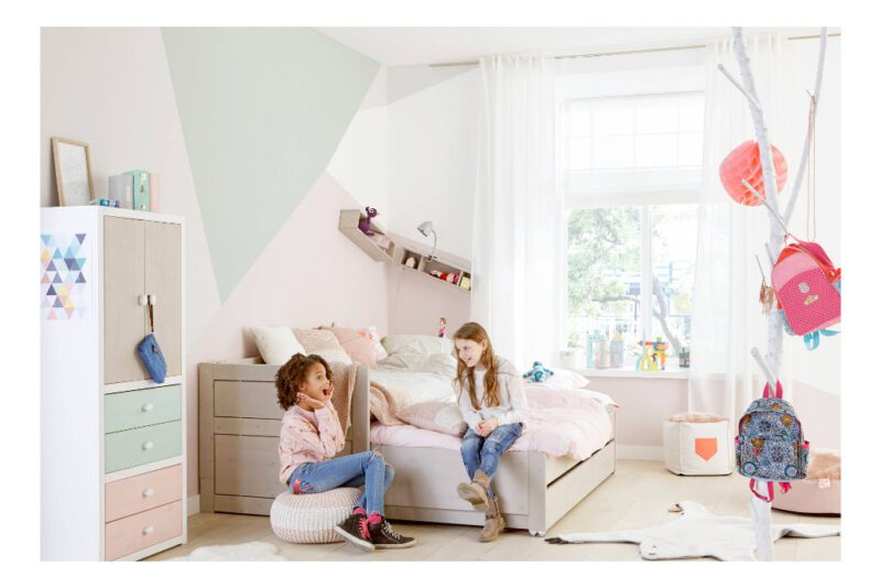 Kajuitbed Wit Met Logeerbed En Bedlade Lifetime Kidsrooms Peuter Kleuter Bed Qiddie.com life-47109-10