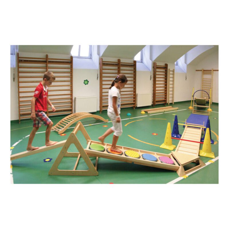 Klimrek Hout Ladder Durven Gymzaal Balans Kracht QIDDIE.com edup-170351