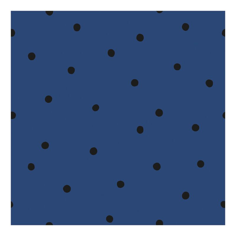 Behang Stippen Navy Blauw Minima Lilipinso Vliesbehang Rustig Patroon Neutraal Donker Speels Dots QIDDIE.com lili-H0611