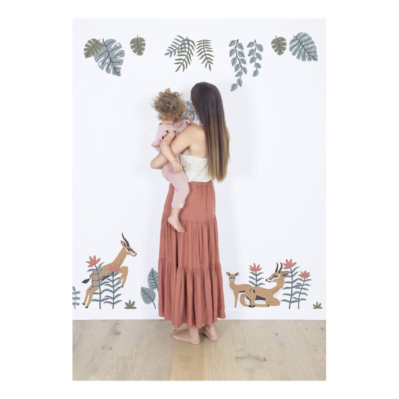 Bladeren Muursticker Xl Tanzania Lilipinso Decoratie Kinderkamer Babykamer Speelkamer Natuur Tak Blad Lianen Savanne Safari QIDDIE.com lili-S1401