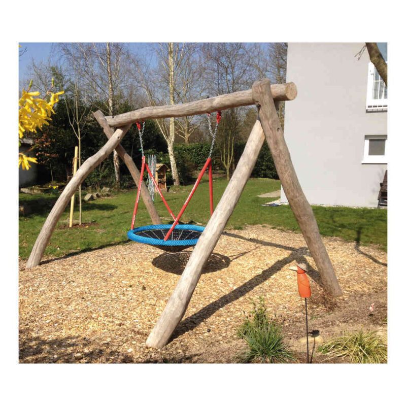 Robinia Hout Speeltoestel Nest Schommel Vogelnestschommel Hangmat 120 Cm 220 Cm Hoog 4 Meter Breed QIDDIE.com edup-BT-H4650R-220