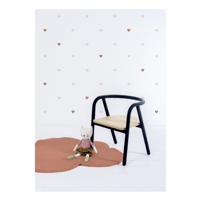 Wolk Terracotta Vloerkleed Minima Lilipinso Kinderkamer Babykamer Collectie QIDDIE.com lili-H0631