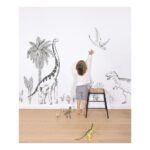 Brontosaurus Muursticker Xxl Dinosaurus Lilipinso Speelkamer Speelkameraat Reuze Sticker QIDDIE.com lili-S1359