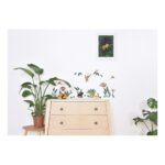 Cheetah & Tropical Leaves By Night Poster Jungle Night Lilipinso Kinder Baby Peuter Kleuter Kamer Decoratie Aankleding Slapende Panter Poema Leeuw Tijger QIDDIE.com lili-P0294