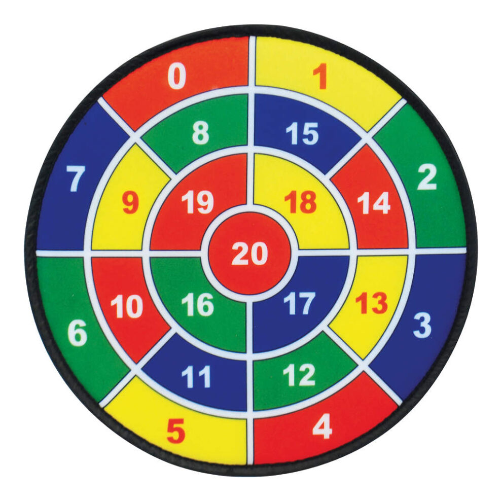 JOFONY Kerst dartbord klittenband dartspel, 76 cm dartbord klittenband balspel met 12 zelfklevende ballen voor kinderen van 3-9, dartwerpspel voor