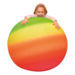 Regenboog Lichtgewicht Bal 100 Cm Gymnastiek Oefen Rol Stuiter Speel Bal Rubber QIDDIE.com edup-170328