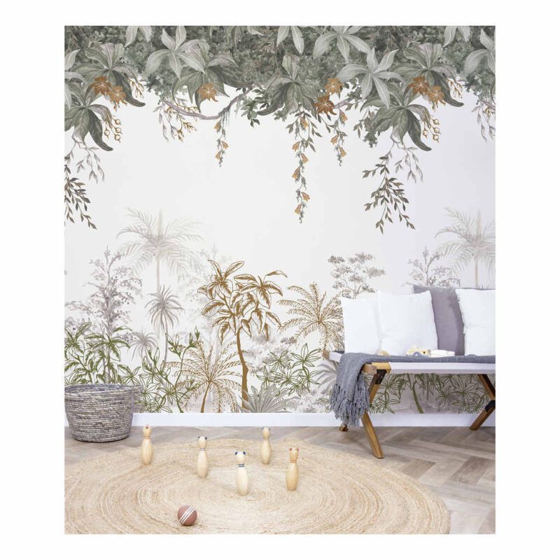 Behang Jungle Landschap Utan Lilipinso Jongen Meisje Kinder Peuter Kleuter Kamer QIDDIE.com lili-H0647