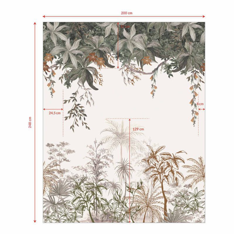 Behang Jungle Landschap Utan Lilipinso Jungle Wand Muur Vliesbehang Bomen Lianen QIDDIE.com lili-H0647