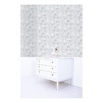 Behang Rozen Grijs Grace Lilipinso Jongen Meisjes Kamer Bloemen Roses Rozentak Neutraal QIDDIE.com lili-H0638