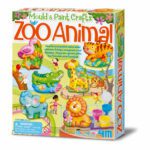 Dierentuin Giet En Verven 4M Zoo Dieren Gips Magneet Speld Jongen Meisje Cadeau Kado 4msp-5604753