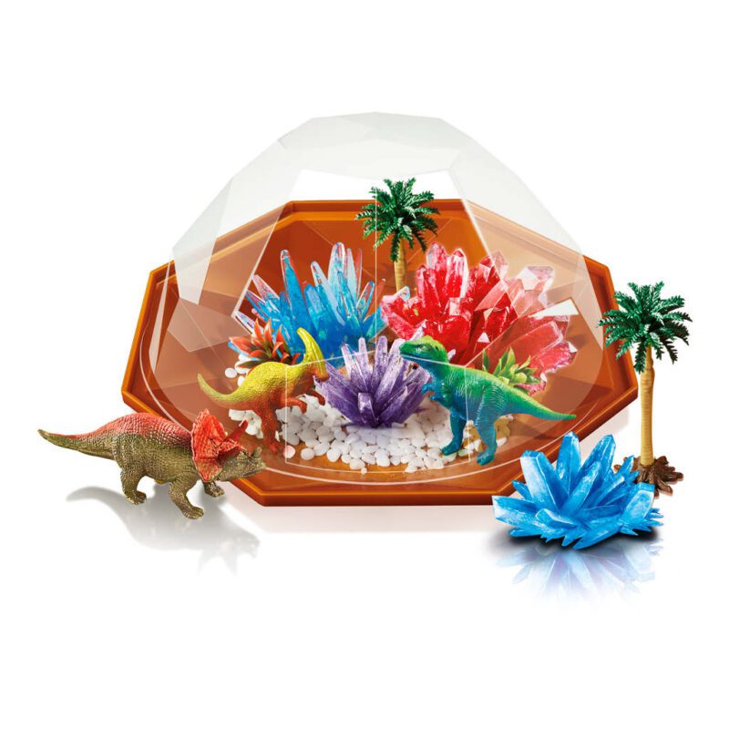 Groei Kristal Dino 4M Eiland Met Cristals En dinosaurus Wachten Groeien Sint Kerst Kado Tip Cadeau 4msp-5603926