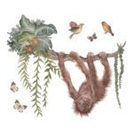 Jonge Orang-Oetan Muursticker L Utan Lilipinso