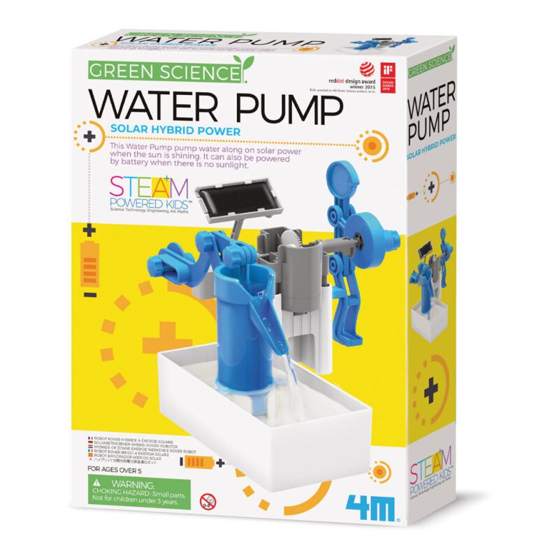 Waterpomp Maken 4M Aandrijving Water Stromen Zonne Energie Kind Kado Cadeau Tip Sint Kerst 4msp-5603425