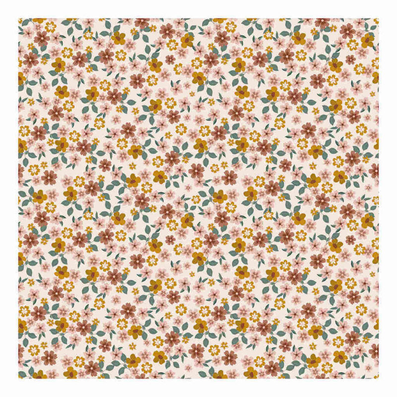 Behang Bloemenpatroon Capucine Lilipinso Bloemen Bosjes Baby Peuter Kleuter Kamer Kind QIDDIE.com lili-H0662