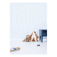 Behang Retro Blauw Streep Patroon Gentle Friends Lilipinso Baby Peuter Kleuter Kinder Huis Kamer QIDDIE.com lili-H0707