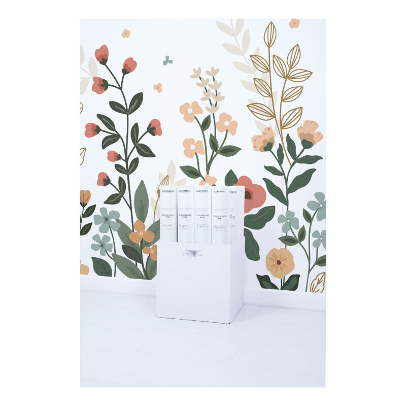 Behang Panoramisch Lentebloemen Bloem Lilipinso Opkomende Bloemen Kind Baby Peuter Speel Kamer QIDDIE.com lili-H0657