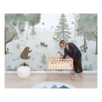 Behang Panoramisch Bos en Dieren Kharu Lilipinso Behang Panoramisch Bos en Dieren Kharu Lilipinso Complete Muur Kamer Behangen Boswandeling Dieren Bomen lili-H0702