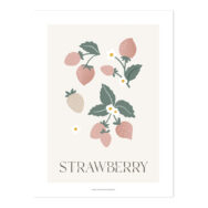 Aardbeien poster Louise lilipinso Zonder Lijst Strawberry Ophangen Decoratie lili-P0316