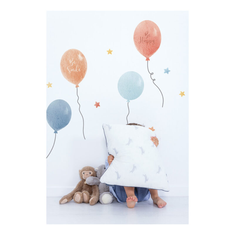 Ballonnen Muursticker XXL Gentle Friends Lilipinso Mega Ballon Muur Jongen Meisje Kinder Baby Kamer Muur Pakken Versieren Decoratie Sticker lili-S149