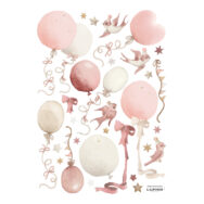 Ballonnen Roze Muursticker A3 Selene Lilipinso Babykamer peuterkamer Aankleding Decoratie Slingers Vliegers Lili-S1533