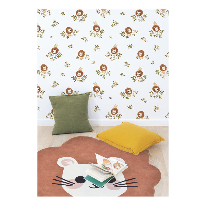 Behang Kleine Leeuw Patroon Felidae Baby Peuter Kleuter Kinderkamer Jongen Meisje Lilipinso lili-H0739