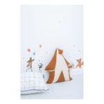 Circus Dieren Muursticker A3 Gentle Friends Lilipinso Decoratie Kinderkamer Jongen Meisje Baby Peuter Kleuter Kinderkamer Babykamer lili-S1493